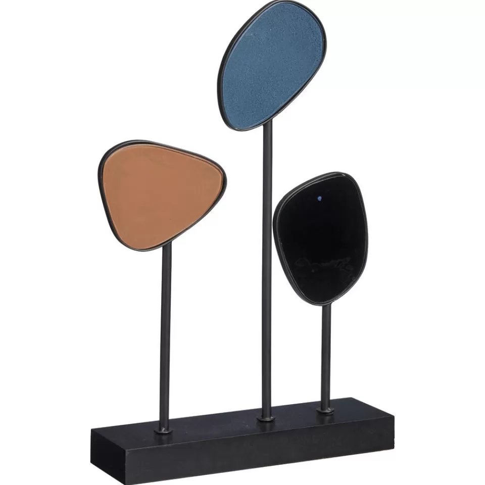 Kwantum Ornament Op Voet Glas Multicolor | Decoratie Beelden